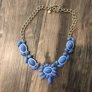 J.crew blue statement necklace